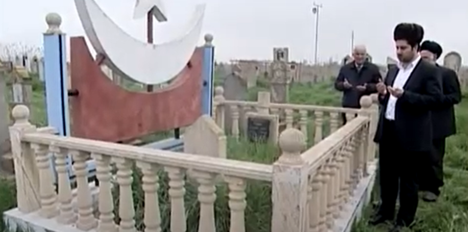 Hüseyin Büyükfırat Çanakkale Gazisinin Mezarını yaptırdı
