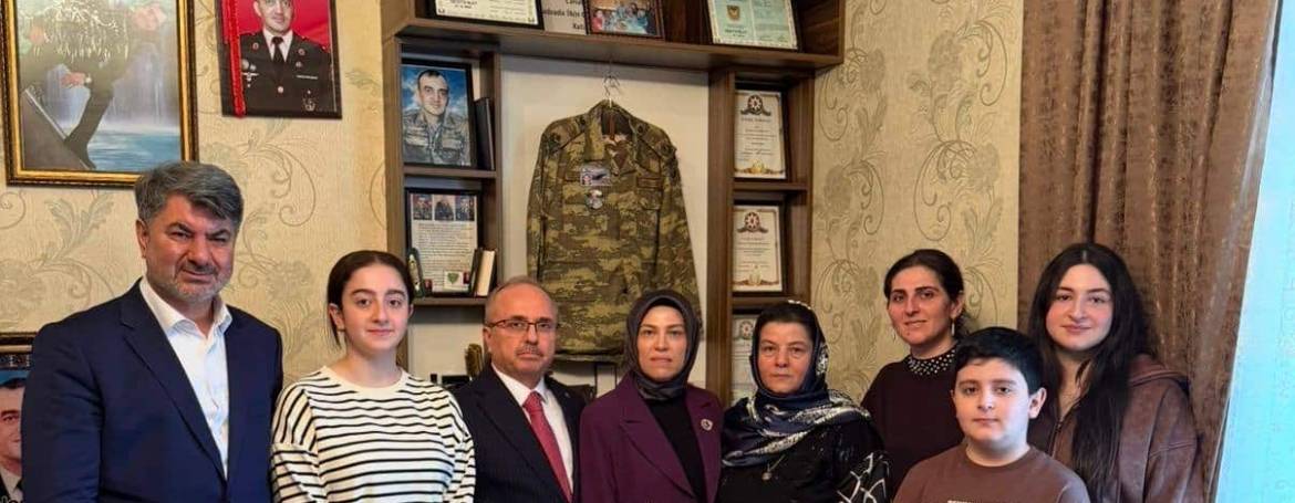 Şehit Binbaşı İlkin Ehmedzade’nin Ailesi Ziyaret Edildi